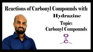 Lesson 12 Reactions of Carbonyl Compounds with Hydrazine  Topic Carbonyl Compounds [upl. by Einnov]