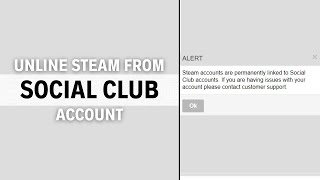 How To Unlink Steam From Social Club Rockstar Games [upl. by Putnam]