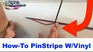 How To Pinstripe Your Car With Vinyl Striping  Full Length [upl. by Enilamme]