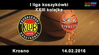 Koszykówka Miasto Szkła Krosno  SKK Siedlce skrót [upl. by Caputto]