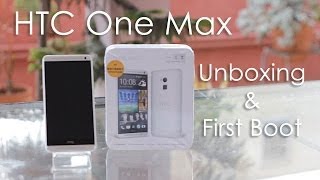 HTC One Max Phablet Unboxing First Boot amp Overview [upl. by Eimareg]