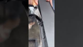 Aluminum window edge sealing glue smoothing process [upl. by Philbo]