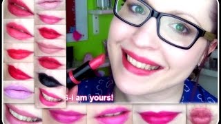 Essence Longlasting Lipsticks  Lip swatches von allen Farben [upl. by Magree]