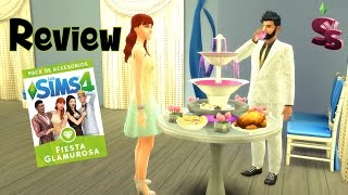 REVIEW Pack Accesorios Fiesta Glamurosa  Los Sims 4 [upl. by Hellman]