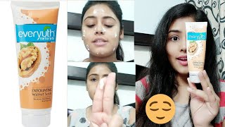 How to use scrub  Everyuth scrub  Everyuth exfoliating walnut scrub Review  Best Scrubs in India [upl. by Belda]