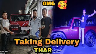 Taking delivery of new THAR 🥰  Episode85  North East Tripura  Jurge Dverma [upl. by Menides184]