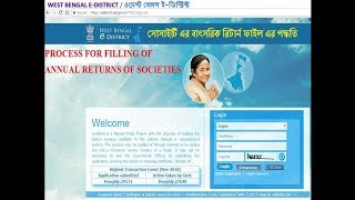 Annual Filling of Returns for Society in West Bengal [upl. by Amorete]