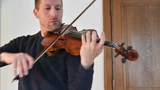 Araldo De Bernardini violin Italy circa 1925 violin demonstration [upl. by Anaigroeg]