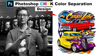 How to Color Separate Basic CMYK in Photoshop [upl. by Namilus]