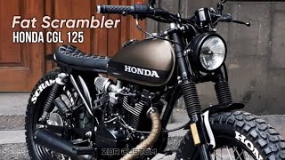 Honda CGL 125  Fat SCRAMBLER by ZDR Customs [upl. by Paulo1]