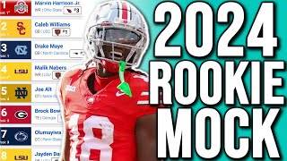 An Early 2024 Dynasty Rookie Mock Draft Superflex [upl. by Noivaz]