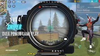 FREEFIRE 1VS 4 SNIPER GAME PLAY 🎯🎮 [upl. by Dib]