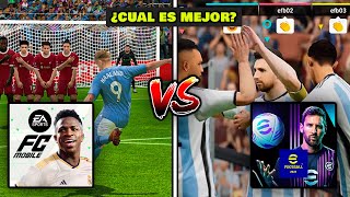 EA SPORTS FC MOBILE 24 vs eFOOTBALL MOBILE 24 ¿Cual es mejor [upl. by Aruasor]