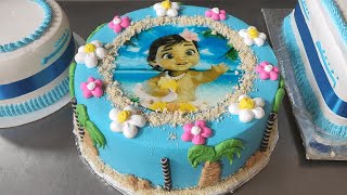 Como decorar un pastel para niña fácil  como decorar una torta para niña de Moaña BEBE [upl. by Nuyh638]