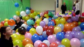 The Balloonery  2500 balloons  best office prank balloon room [upl. by Breeze54]