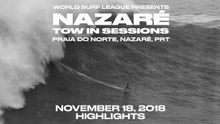 Nazaré Tow In Session Highlights  Nov 18 2018 [upl. by Eelessej464]