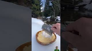 Cooking trout at bus craft tented camping [upl. by Aipmylo]