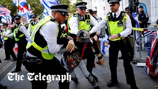 Several arrested at proPalestine protest in London [upl. by Eelac28]