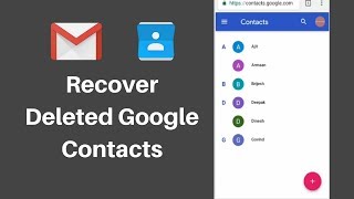 How to Recover Deleted Contacts from Gmail In Phone [upl. by Liane]