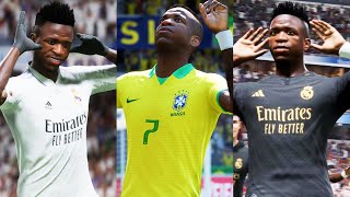 VINICIUS JR IN EVERY FIFA 1924 [upl. by Ashia]