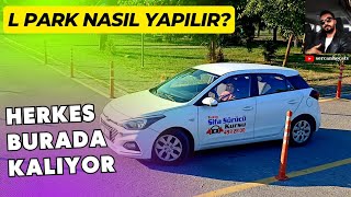 L Park Nasıl Yapılır  Direksiyon Sınavı 2023  YENİ [upl. by Ahsinaj282]