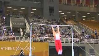 Daisuke Nakano 2004 Olympics High Bar Prelims [upl. by Nuahsak691]