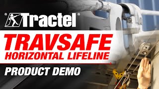 Tractel TravSafe Horizontal Lifeline Product Demonstration [upl. by Nanreit]