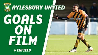 GOALS ON FILM  Enfield 32 Aylesbury United  Second half come back falls short [upl. by Otreblide]