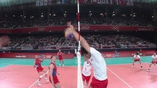 Mens Volleyball QuarterFinals  POL v RUS  London 2012 Olympics [upl. by Ardnuahc808]