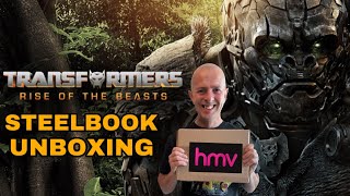 Transformers Rise Of The Beasts HMV Exclusive Ltd Edition 4K Ultra HD Steelbook Unboxing [upl. by Marino]