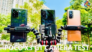 POCO X3 GT vs POCO F3 vs Redmi Note 10 Pro CAMERA TEST [upl. by Frasco]