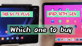 Tab S9 FE Plus vs iPad 10th Gen comparison [upl. by Johann]