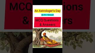 An Astrologers Day MCQ Questions 🔥 shorts wbchse class11 1stsemester DNEducationCenter [upl. by Ellirpa]