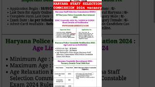 Haryana staff selection commission posts 2024 motivation upsc education ssc ssccgl gd shorts [upl. by Eceinahs243]