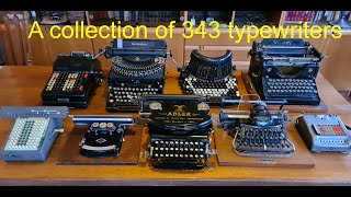 A collection of 343 old typewriters calculators mimeographs from 1780 to 2000s years [upl. by Cyna]