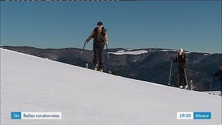 Le ski de randonnée dans les Vosges cest possible [upl. by Brew]