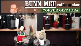 BUNN My Cafe MCU Coffee Maker KCups Ground Coffee Tea  Coffee Gifts Ideas [upl. by Auqcinahs]