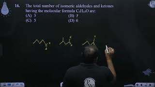 The total number of isomeric aldehydes and ketones having the molecular formula C5H10O are [upl. by Lauter]