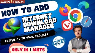 How to Add IDM Extension in Google Chrome  Only in 1 Minute  2024 New amp Easy Method [upl. by Aldredge]