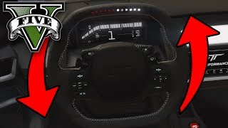 VOLANT ROTATIF  MAINS DU JOUEUR DESSUS  GTA 5  ZMODELER 3 [upl. by Olnek80]