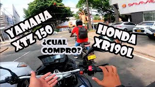 Hee Yamaha XTZ150 o Honda XR190L ¿CUAL compro Doble Propósito [upl. by Stearns]