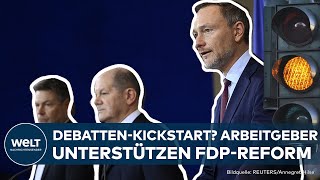 WIRTSCHAFT Arbeitgeberpräsident unterstützt FDP bei Koalitionsstreit um Wirtschaftspapier [upl. by Martell]