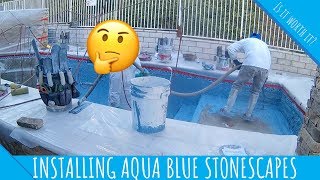 AQUA BLUE MINI PEBBLES  REVIEW AND INSTALLATION PROCESS [upl. by Darach]