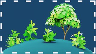 How to Make Stylized Plants and Trees in Blender [upl. by Abil]