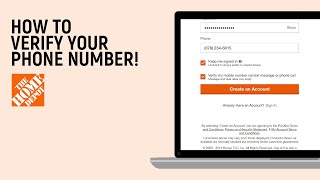 How to Verify Your Phone Number on HomeDepot easy [upl. by Sipple881]