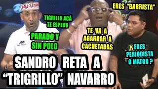 SANDRO CENTURIÓN RETA A TIGRILLO NAVARRO  ACA TE ESPERO PARADO Y SIN POLO  SHOW DEPORTIVO 250124 [upl. by Joappa]