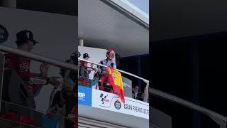 Marc Marquez dancing with Indira Paganotto at Moto GP de Jerez 🏍️ 🕺 [upl. by Denis]