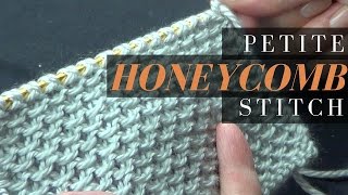 Petite Honeycomb Stitch  Knitting Stitch [upl. by Ogg]