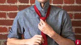 How to Tie a Tie The Simple Knot  Tiescom [upl. by Klemperer]