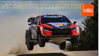 WRC Sardegna 2024 HIghlights and best action moment [upl. by Chiarra336]